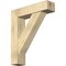 Ekena Millwork Traditional Block Rough Sawn Bracket w/ Offset Brace, Douglas Fir, 8"W x 32"D x 38"H BKT0806X32X38TRA05RDF - alternate 1